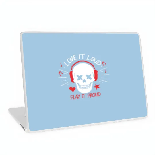 Discover Love it loud play it proud Laptop Skins