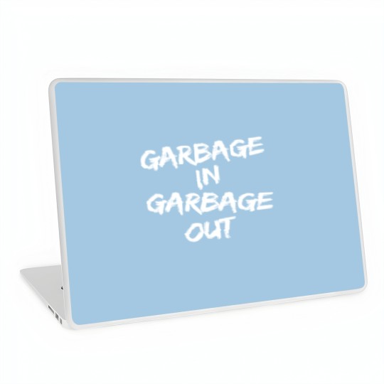 Discover Garbage In Garbage Out No. 9 Laptop Skins