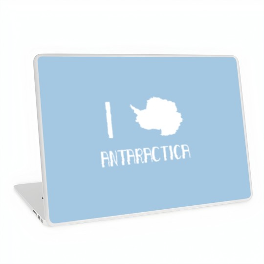 Discover I Love Antarctica South Pole Penguin Expedition Laptop Skins