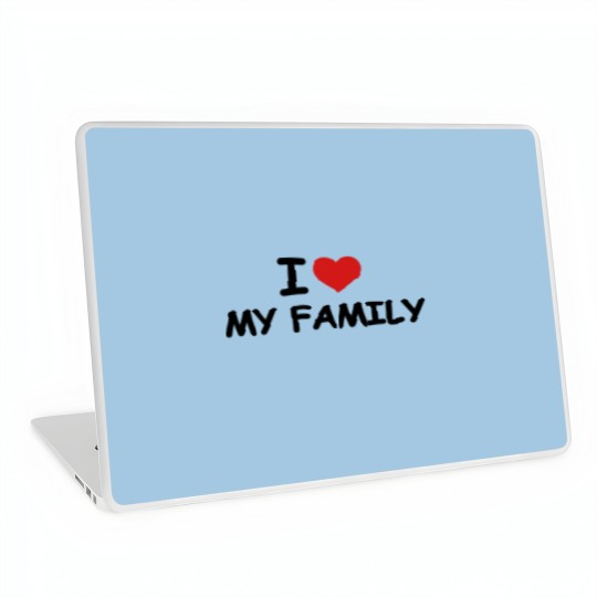 Discover I love my family Laptop Skins