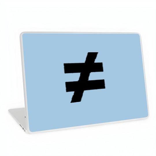 Discover Not Equal To 2 Laptop Skins