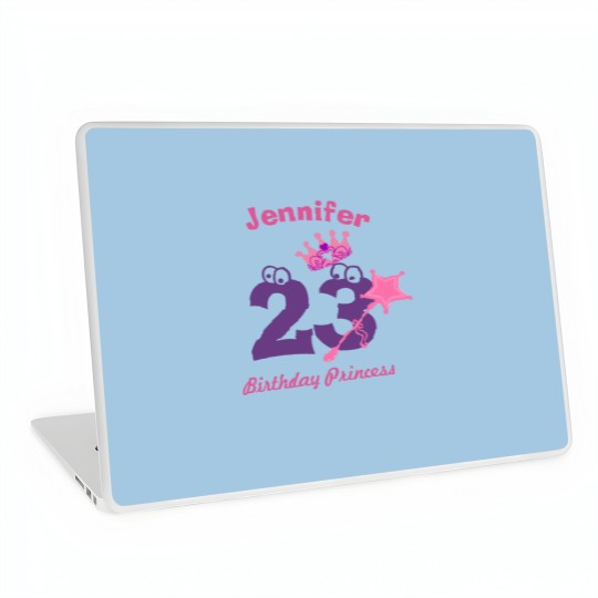 Discover Birthday Girl Custom Name Age Laptop Skins