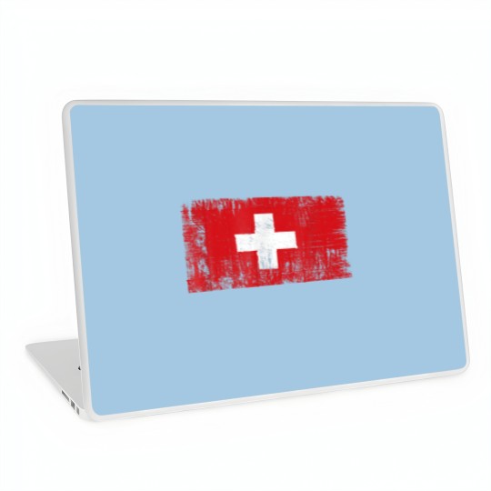 Discover Switzerland Swiss Flag Gift Football-Fan Sports Ad Laptop Skins