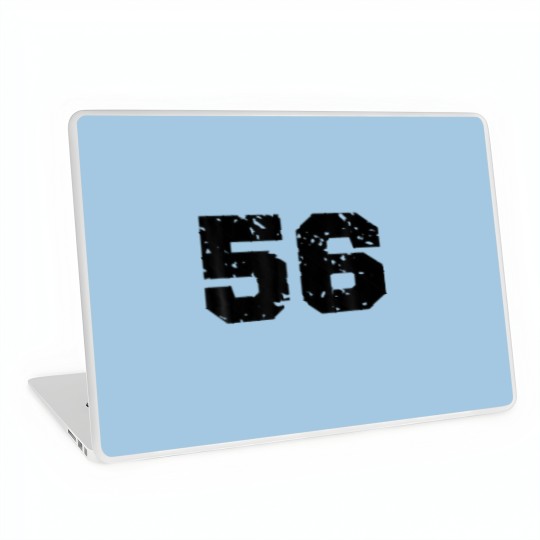 Discover Sporty Number 56 Costume Birthday Varsity Sports T Laptop Skins