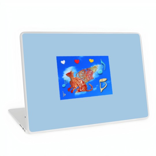 Discover Life is easier with My Magic Cat of Angels. Laptop Skins
