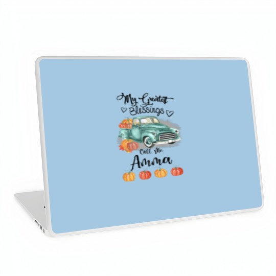 Discover Womens My Greatest Blessings Call Me Amma Bumpkin Laptop Skins