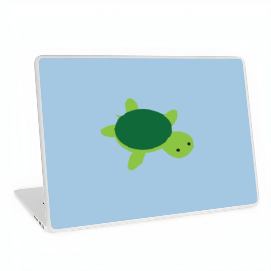 Discover Cute Green Turtle Laptop Skins