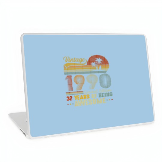 Discover 32 Year Old Vintage 1990 Limited Edition Funny 32N Laptop Skins