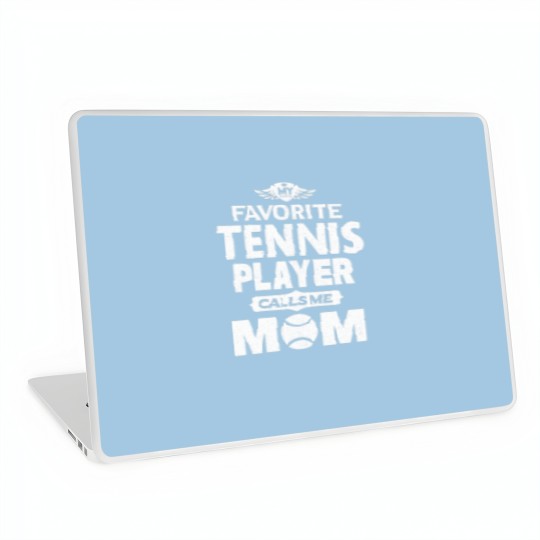 Discover Womens My Favorite Tennis Player Calls Me Mom Tenn Laptop Skins