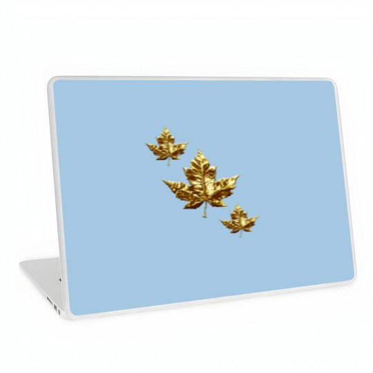 Discover Cool Canada  Gold Maple Leaf Laptop Skins
