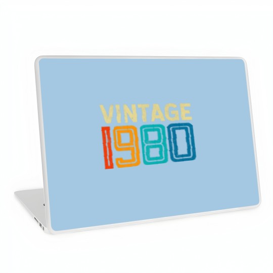Discover 42Nd Birthday Vintage 1980 - 42 Years Old Men Wome Laptop Skins