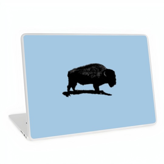 Discover Black & White Buffalo Laptop Skins