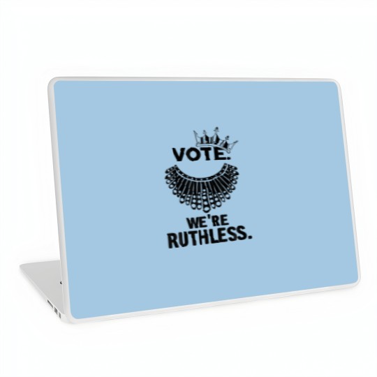 Discover Vote We're Ruthless Women Feminist Woman Crown Laptop Skins