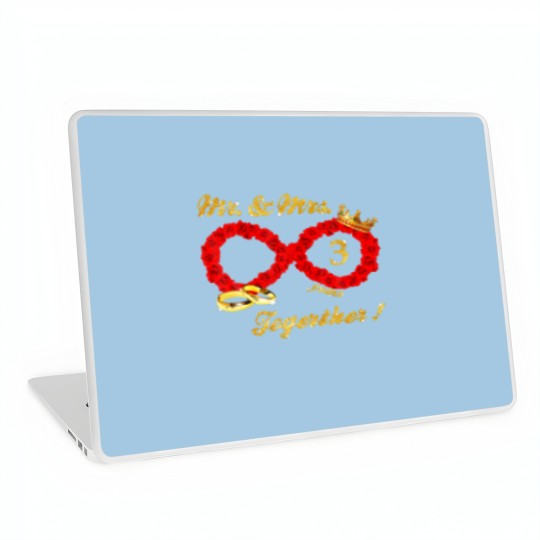 Discover Rose Mr Mrs Infinite Love Together Married Couple Laptop Skins