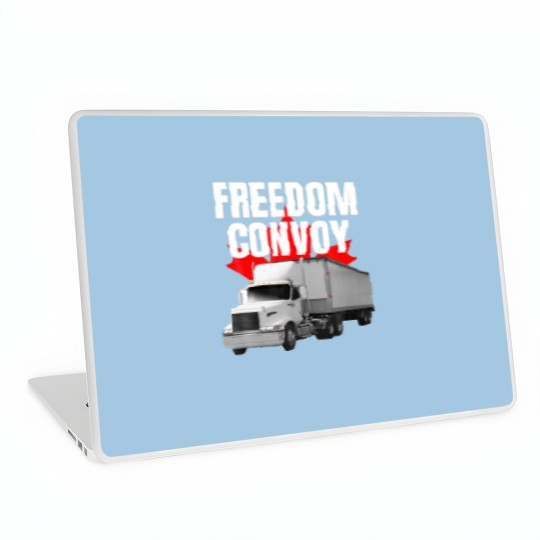 Discover Freedom Convoy 2022 Support Our Truckers Canada US Laptop Skins