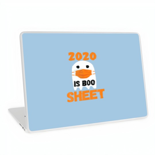 Discover 2020 Is Boo Sheet Ghost In Mask Halloween Custome Laptop Skins