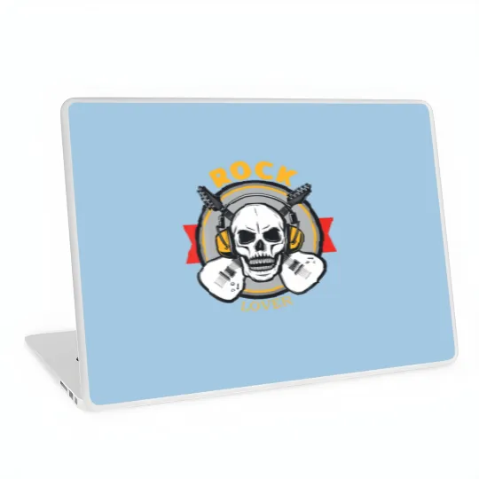 Discover Rock Lover Headphone Skull Boyfriend Modern Specia Laptop Skins