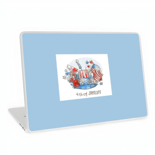 Discover Happy 4th of July Laptop Skins