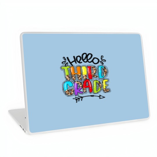 Discover Leopard Hello 3Rd Grade Teacher Life Student Back Laptop Skins