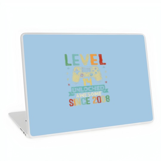 Discover Level 14 Unlocked Awesome Since 2008 Video Game 14 Laptop Skins