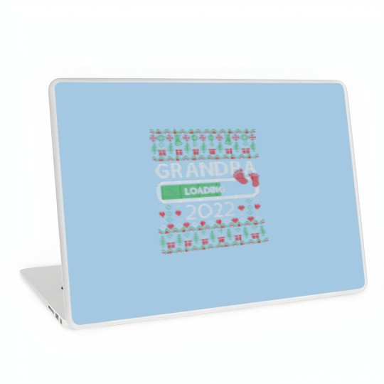 Discover Christmas Promoted To Grandpa Loading 2022 Baby An Laptop Skins