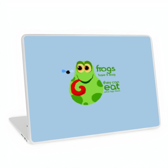 Discover Funny Frog Quote Laptop Skins