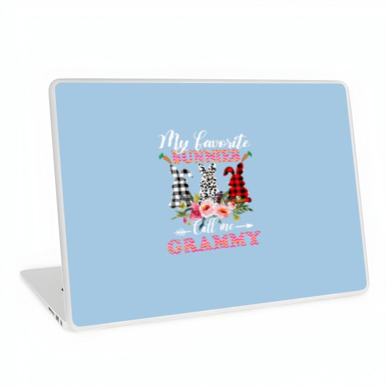 Discover My Favorite Bunnies Call Me Grammy Easter Leopard Laptop Skins