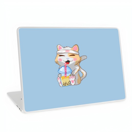 Discover Cute Cat ,Funny, Boba Bubble Tea, Anime, Japanese Laptop Skins