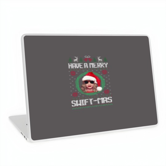 Discover Have A Merry Swiftmas Laptop Skin - Green
