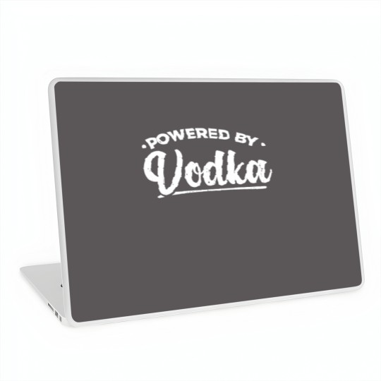Discover Powered By Vodka | Vodka Lover Gift Laptop Skins
