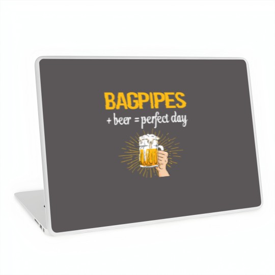 Discover Bagpipe Beer Perfect Day Bagpipe Bagpipes Bagpiper Laptop Skins