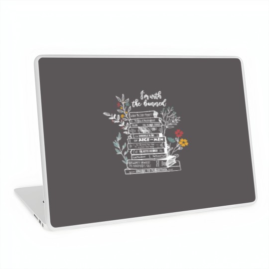 Discover im with the banned books Laptop Skins, Im with the banned, Book Gift Laptop Skins