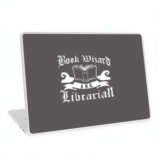 Discover Librarian Gifts Book Wizard Librarian Gift Library Laptop Skins