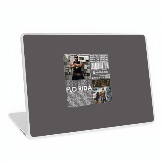 Discover Flo Rida Rap Laptop Skins, Mail On Sunday Album 90s Y2K Merch Vintage Rapper Hiphop