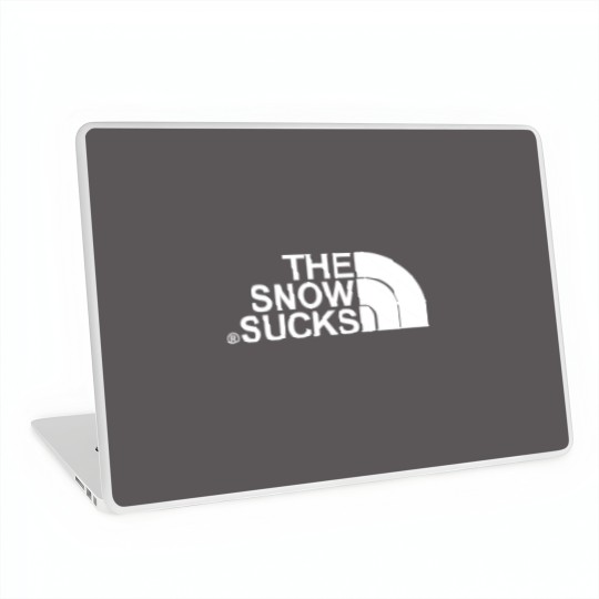 Discover The Snow Sucks TNF North Face Parody Laptop Skins