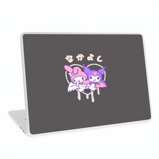Discover Cute Cartoon Kuromi Laptop Skins, My Melody and Kuromi Laptop Skins