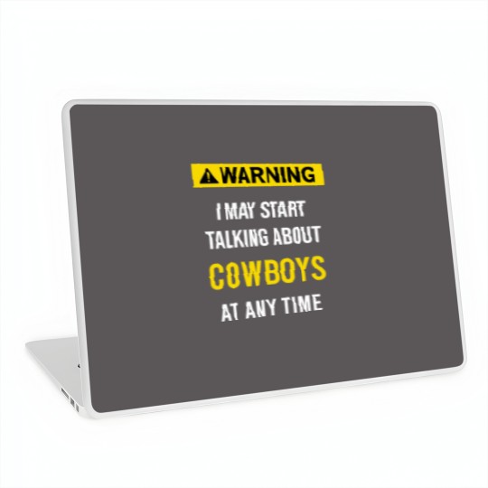 Discover Warning Cowboys - Cowboys - Laptop Skins