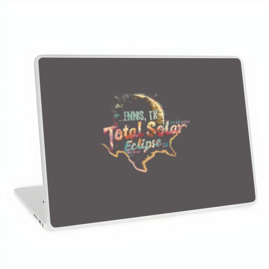 Discover Ennis, TX 2024 Total Solar Eclipse Laptop Skins