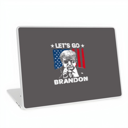 Discover Funny Trump Lets Go Brandon Lets Go Brandon US Fla Laptop Skins