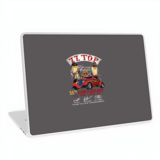 Discover ZZ Top 55th Anniversary Laptop Skins, ZZ Top Rock Band Laptop Skins
