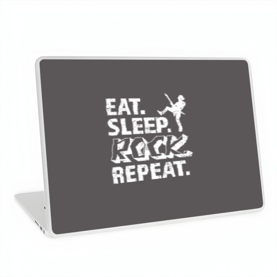 Discover Eat Sleep Rock Repeat Metal Music Rocker Headbanger Laptop Skins