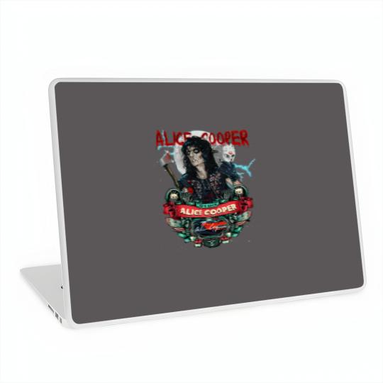Discover Signature Alice Cooper He's Back Laptop Skins, Alice Cooper Vintage