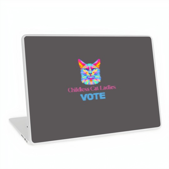 Discover Funny Cat Lady Laptop Skins for Childless Adults