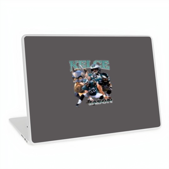 Discover Vintage 90s Graphic Style Jason Kelce Laptop Skins, Jason Kelce Laptop Skins