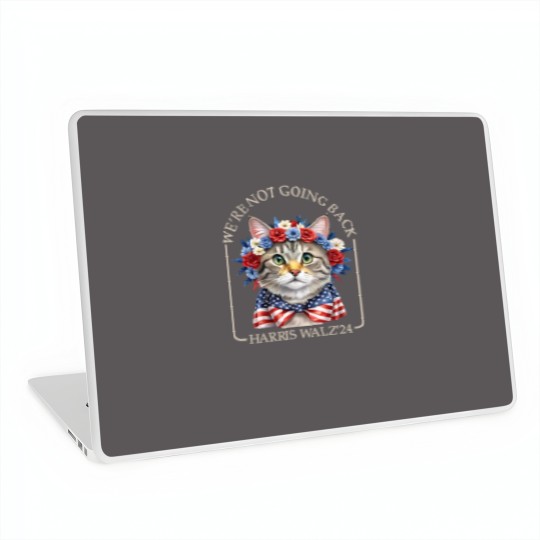 Discover Harris Walz 2024 We're Not Going Back Laptop Skins, Kamala Harris, Harris Walz Laptop Skins