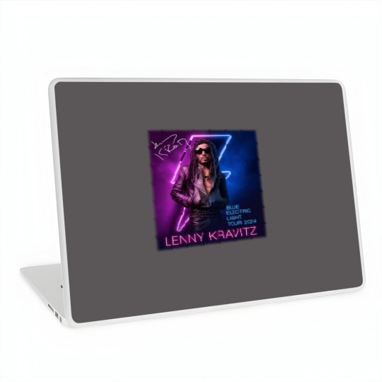 Discover Lenny Kravitz Electric Blue Light Tour 2024 Signature Unisex Laptop Skins All Size