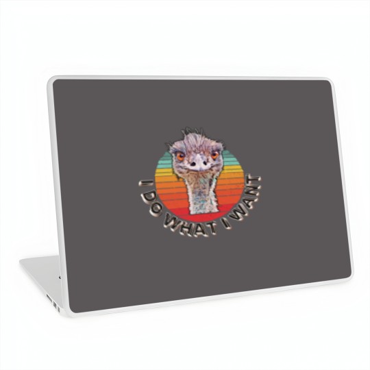 Discover Emmanuel the Emu, Emmanuel Don't Do It Laptop Skins