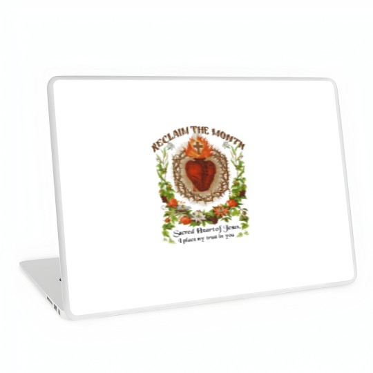 Discover Catholic Laptop Skins Reclaim the Month Sacred Heart of Jesus Laptop Skins