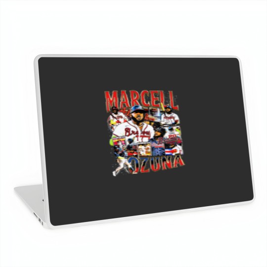 Discover Vintage 90s Graphic Style Marcell Ozuna Laptop Skins Vintage Sport Laptop Skins