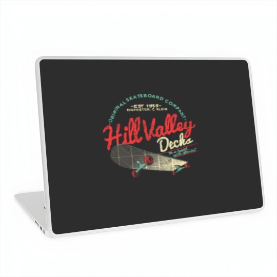 Discover Hill Valley Decks Original Skateboard Company Laptop Skins